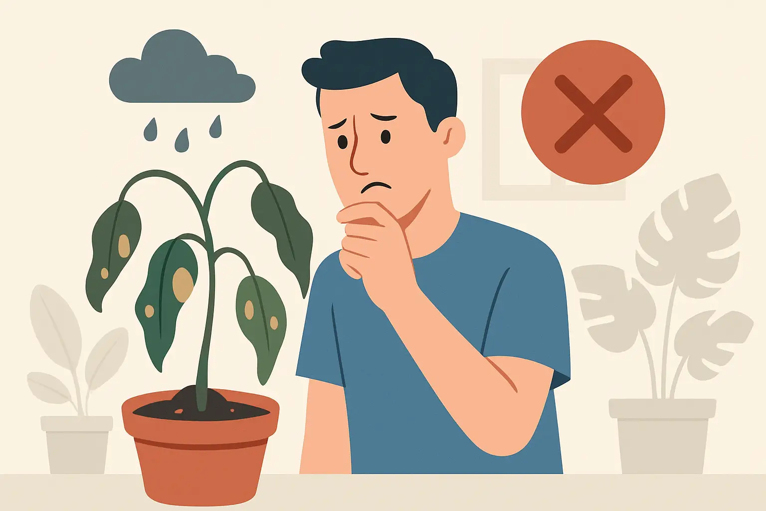 10 errori che rovinano le piante da interno