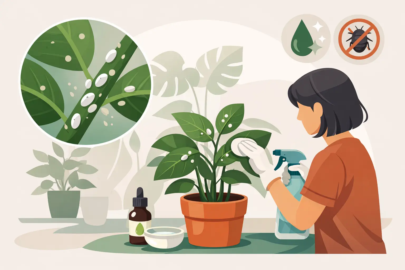 Come trattare la cocciniglia sulle piante da interno