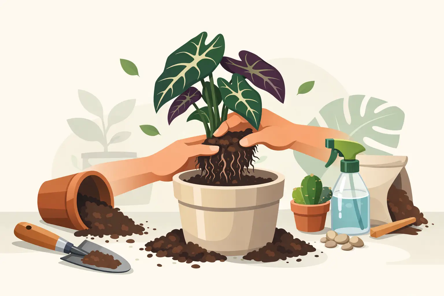 Rinvaso piante rare senza traumi 10 Rinvaso piante rare senza traumi