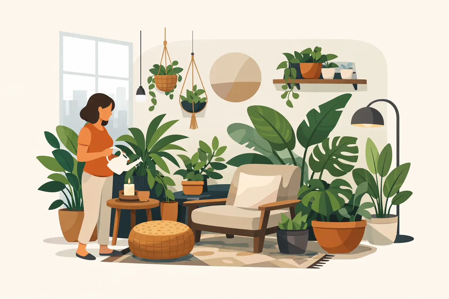 Come creare angolo urban jungle in casa