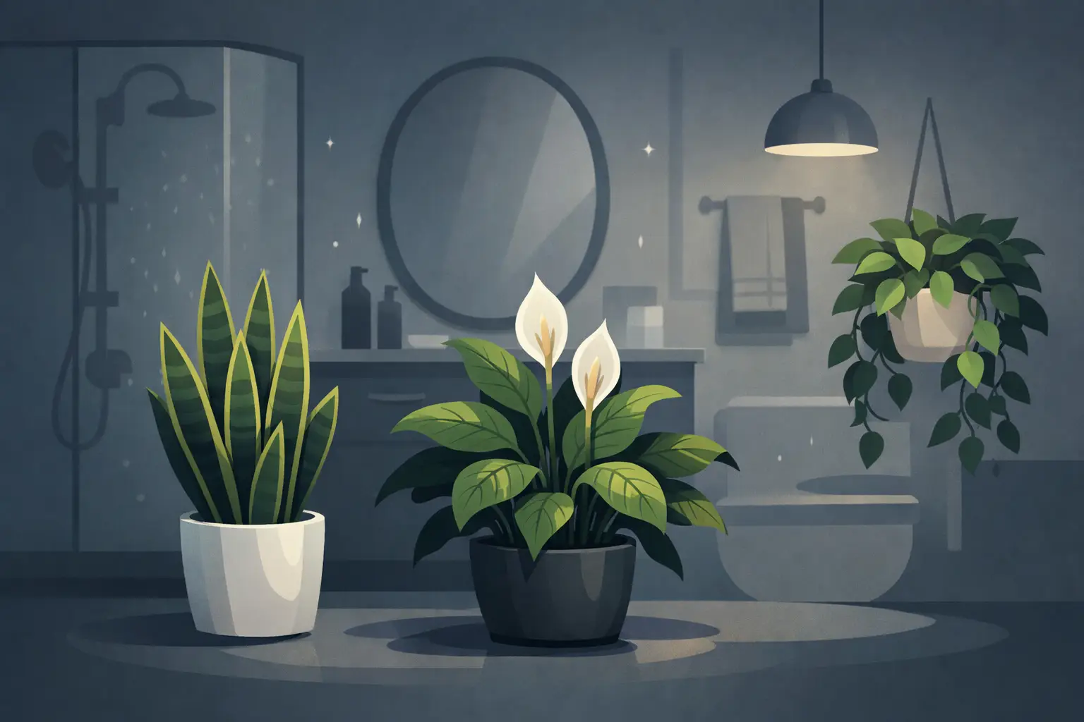 Quale pianta scegliere per bagno poco luminoso