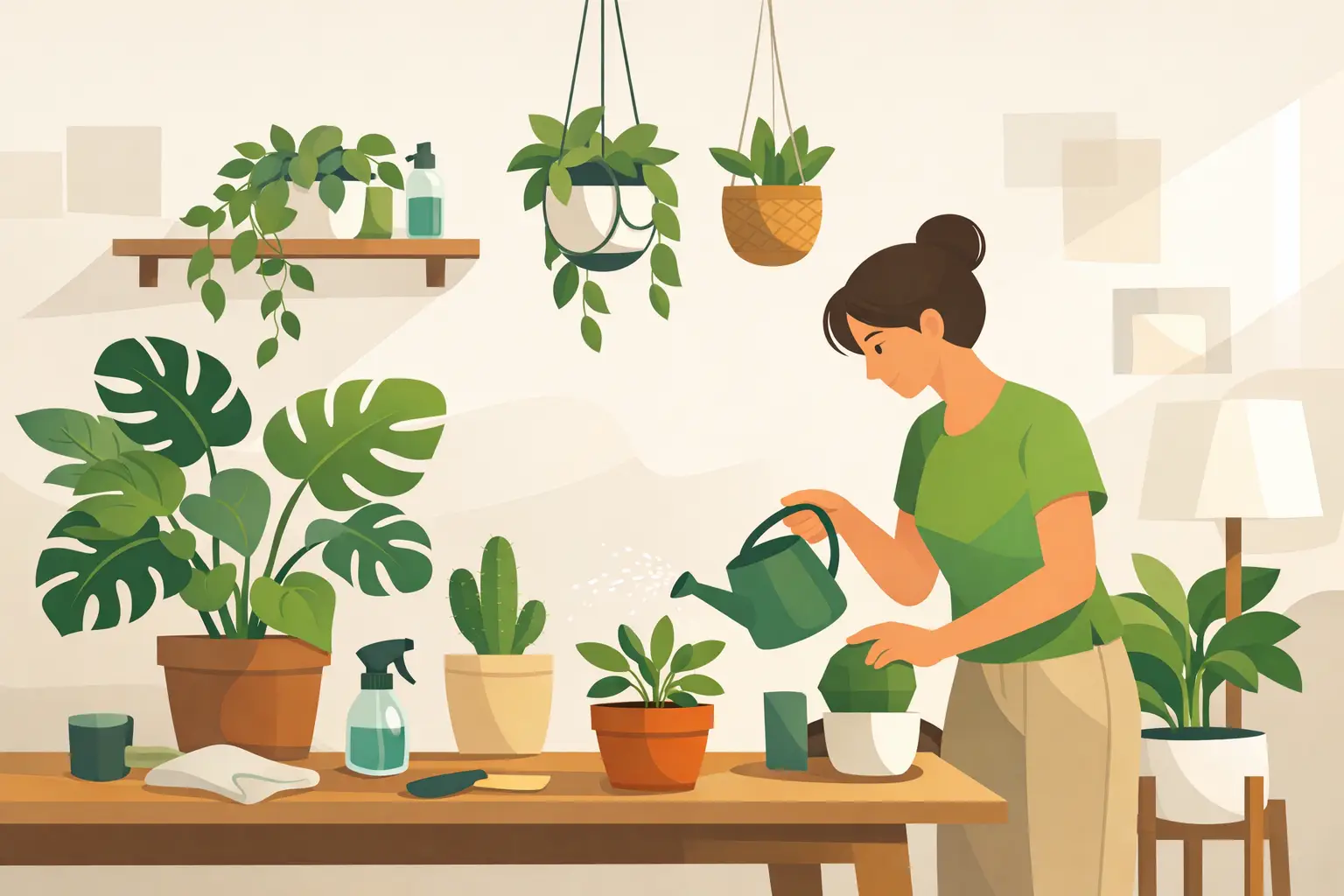Cura piante indoor: routine per una casa verde