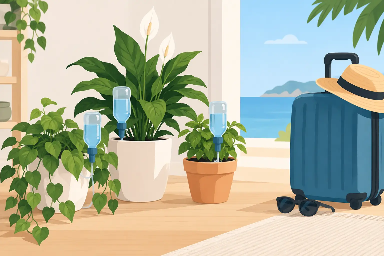Guida irrigazione piante in vacanza senza stress