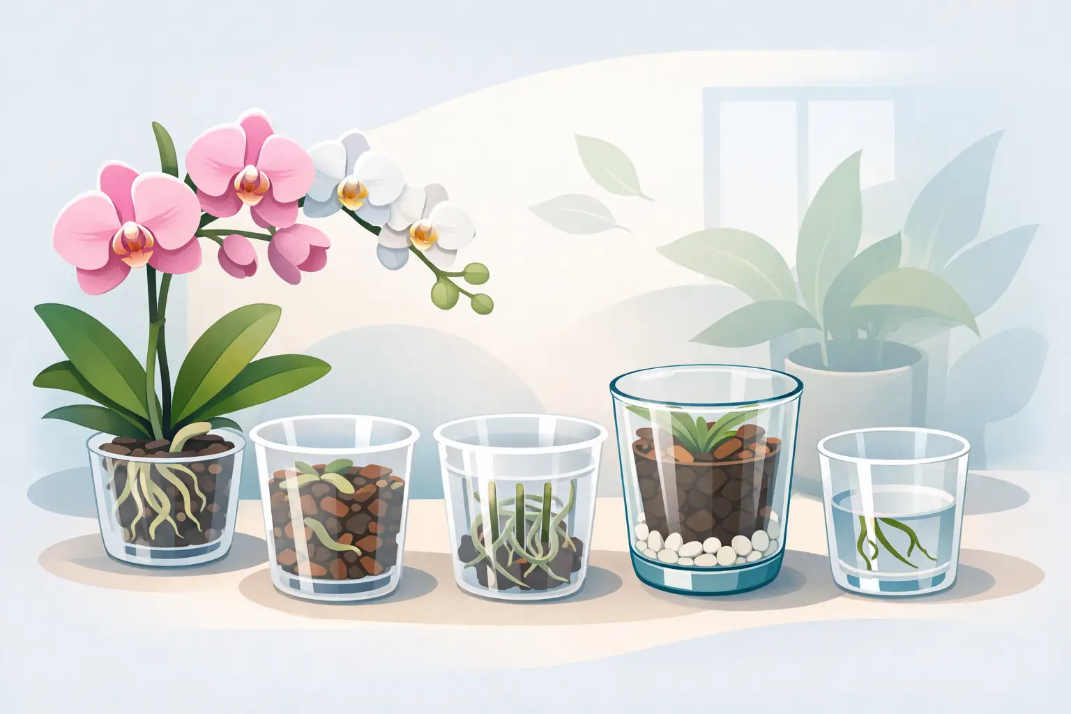 Quale vaso per orchidee trasparenti scegliere