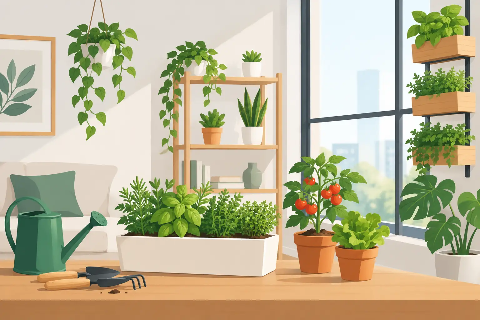 7 idee di giardinaggio urbano in casa