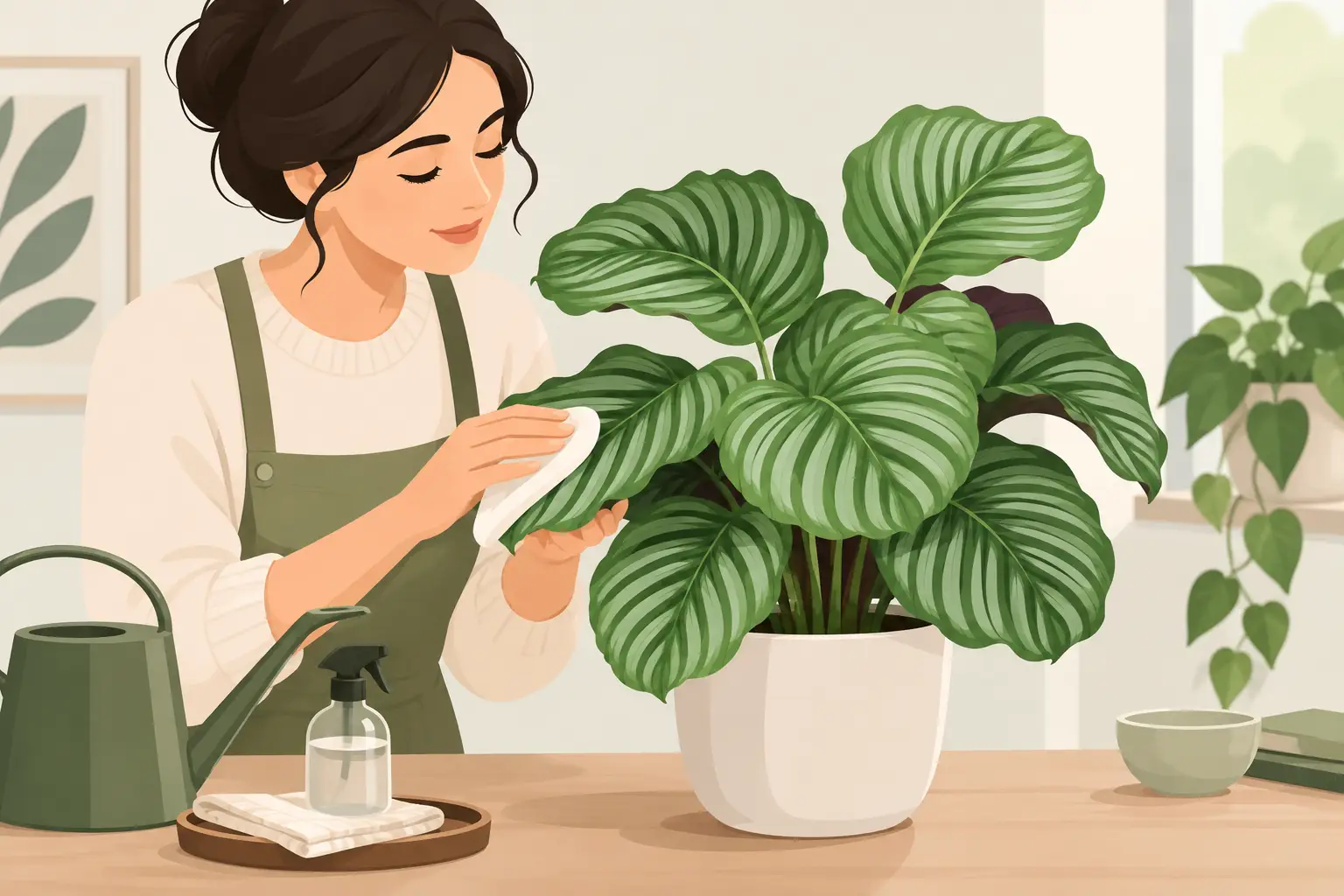 Come curare Calathea orbifolia senza stress