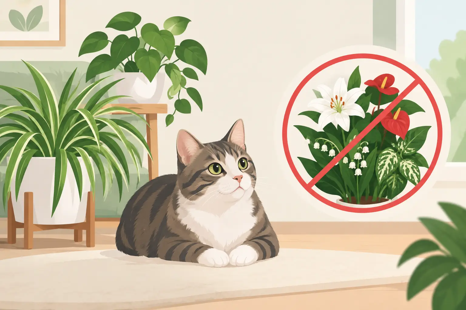 Piante tossiche per gatti: casa verde sicura